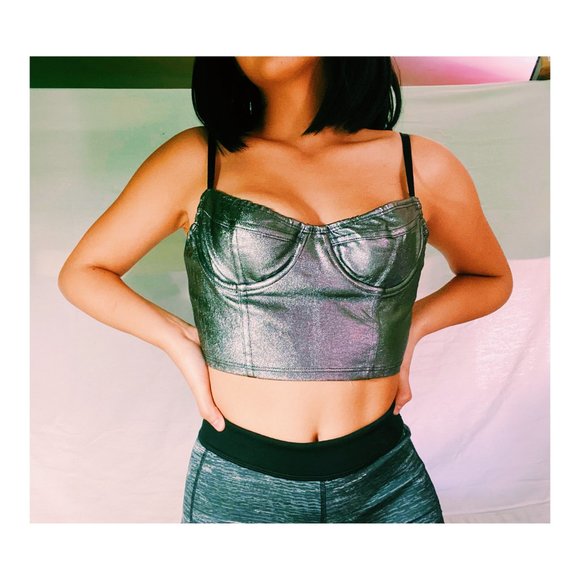 American Apparel Metallic crop top - Picture 4 of 5